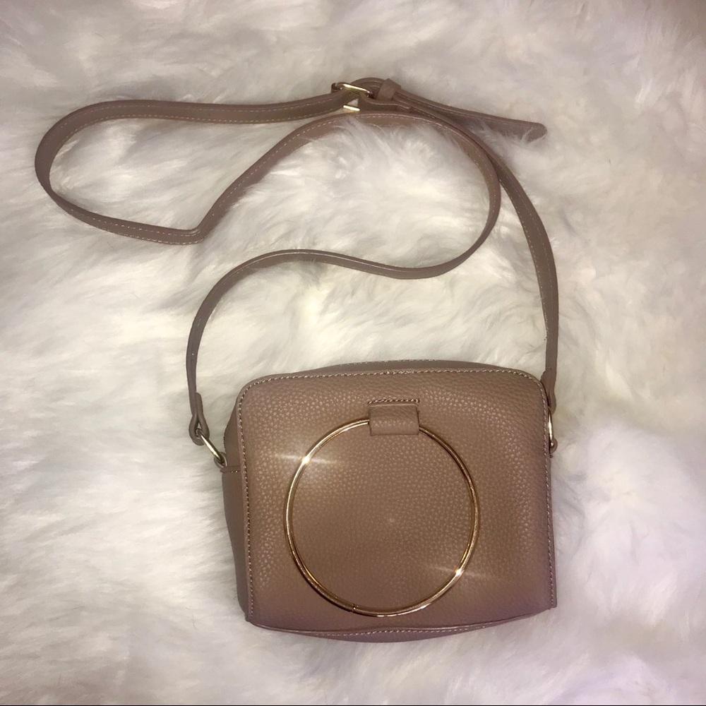 Taupe Crossbody Shoulder or handbag Purse NWOT